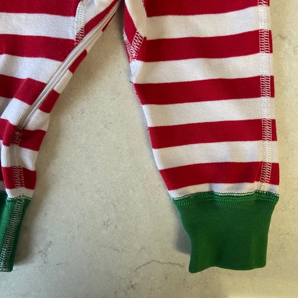 Hanna Andersson Zip Up Sleeper Red Green 12-18m - Picture 4 of 6
